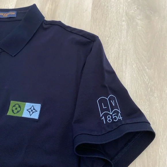 COPY - Louis Vuitton men’s navy cotton polo size L slim fit